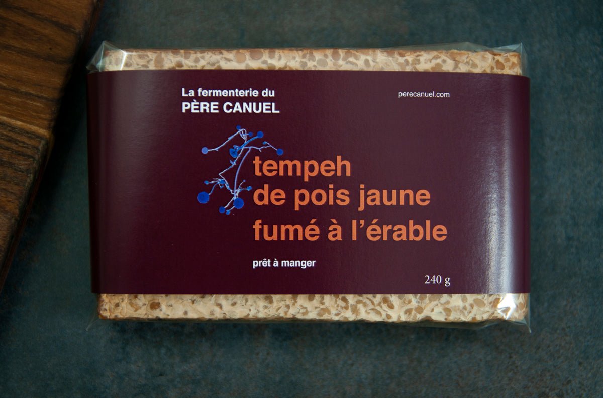 Tempeh fumé - Pois jaune et érable - La fermenterie du père Canuel