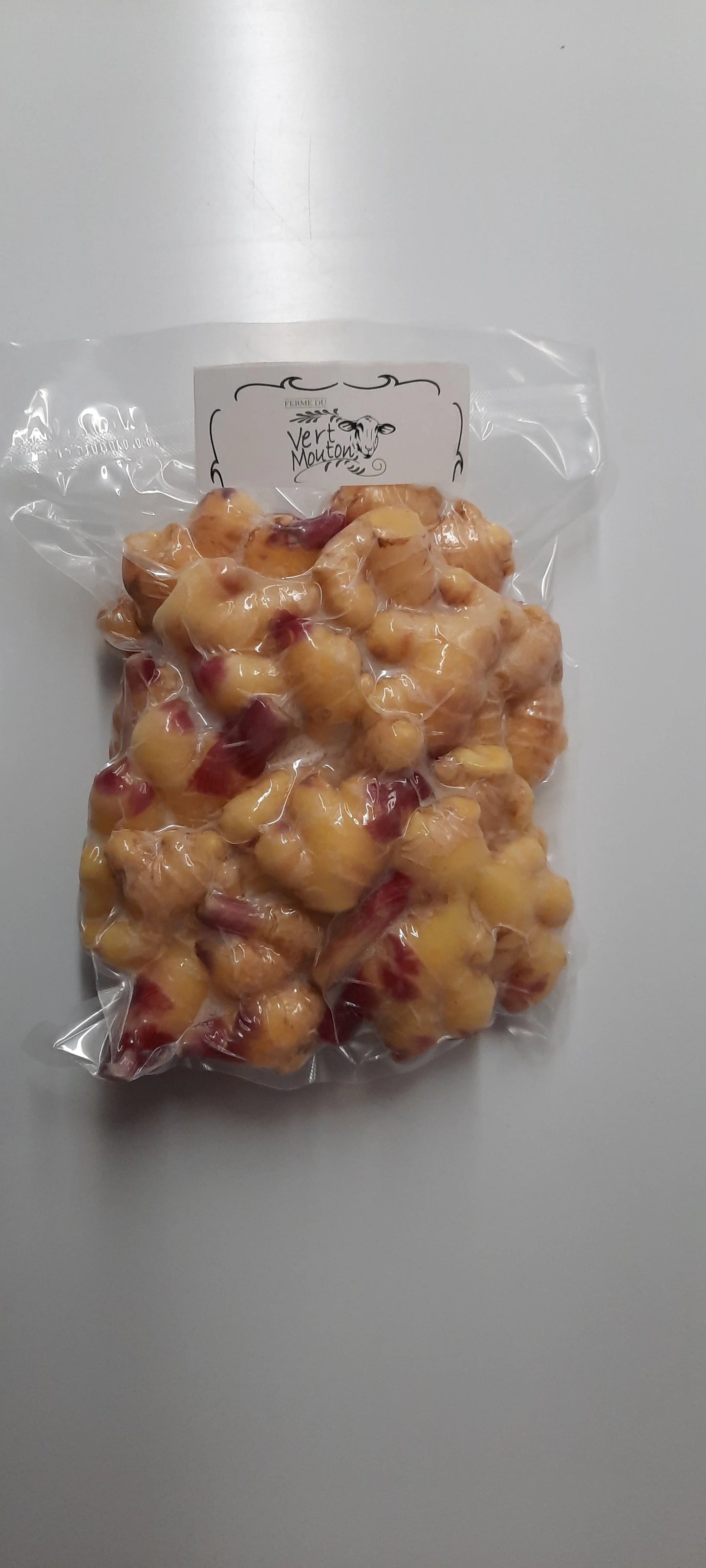 Gingembre congelé du vert mouton