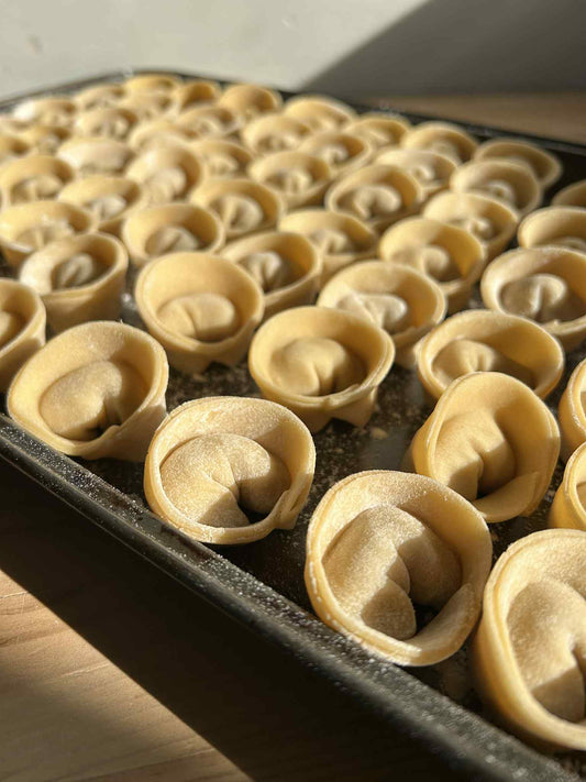 Tortellini de tempeh