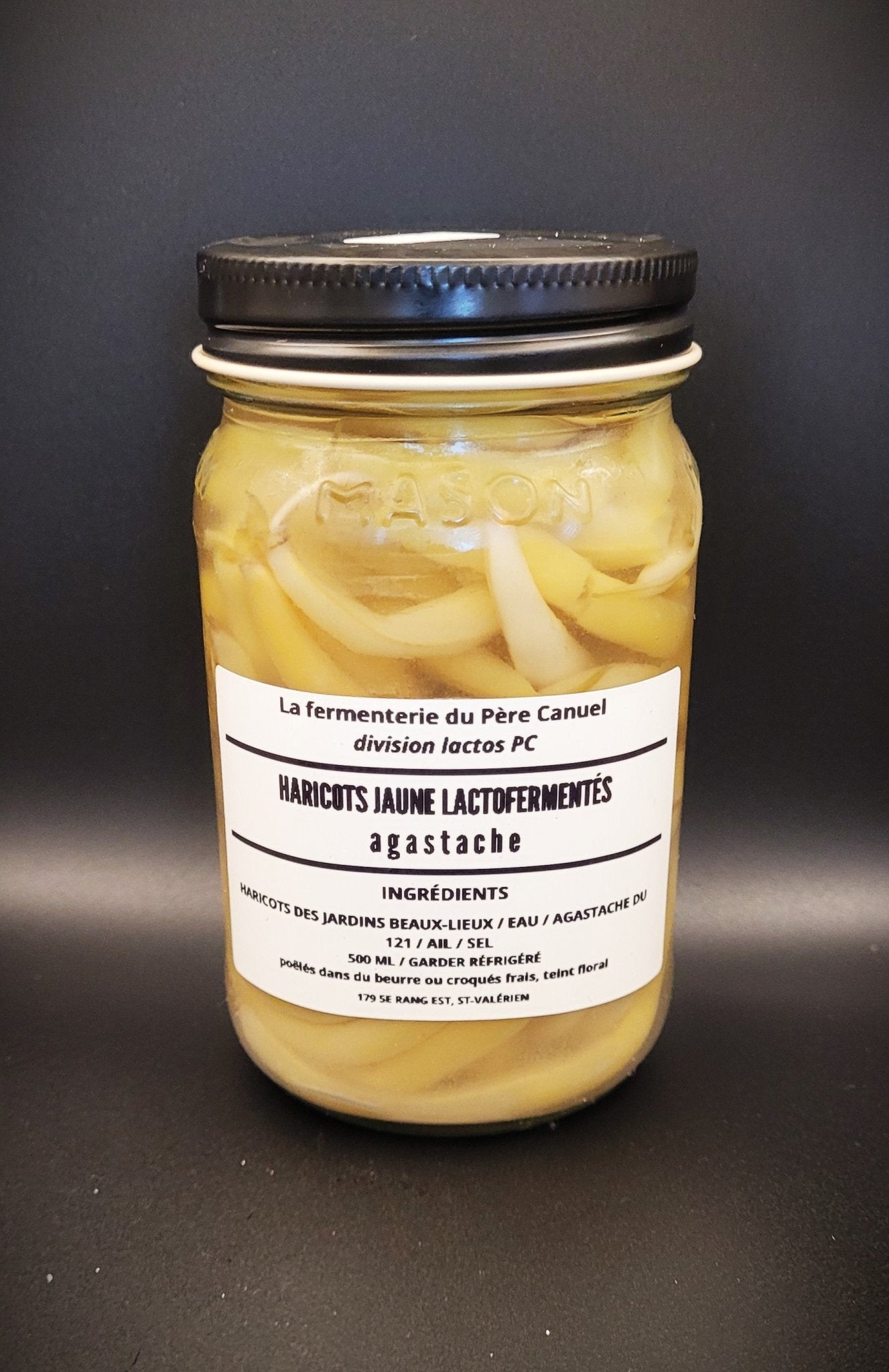 Haricot jaune fermenté à l'agastache - La fermenterie du père Canuel