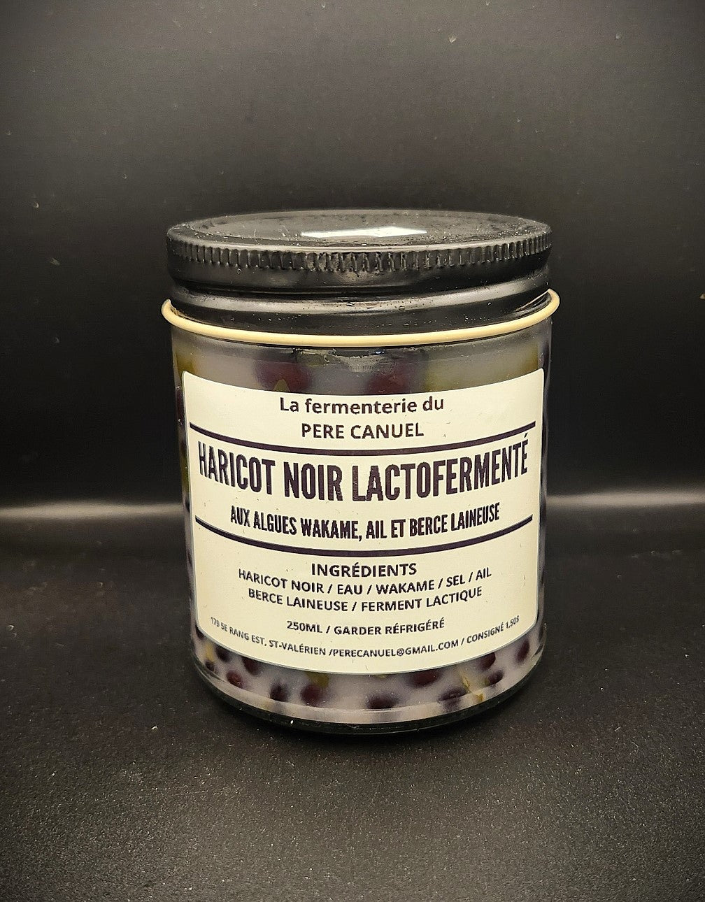 Haricot noir fermenté - Algues, ail et berce laineuse - La fermenterie du père Canuel